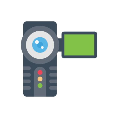 kayıt vektörü düz renk simgesi