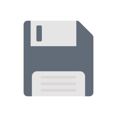 Disket vektör düz renk simgesi