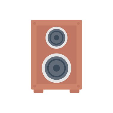 woofer vektör düz renk simgesi