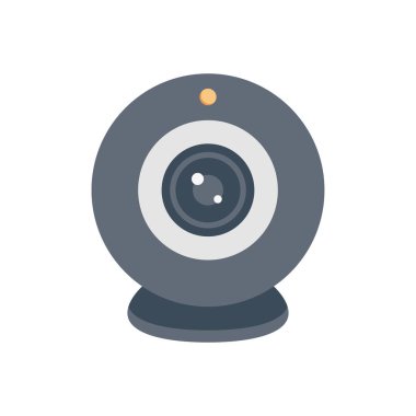 kamera vektörü düz renk simgesi