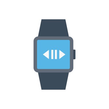 müzik vektörü düz renk simgesi