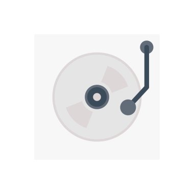 DVD vektör düz renk simgesi