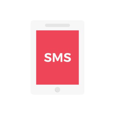 mobil vektör düz renk simgesi