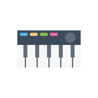 Döşeme vektörü düz renk simgesi