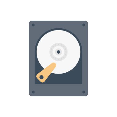 CD vektörü düz renk simgesi