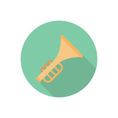 Çokluortam daire gölge düz simgesi