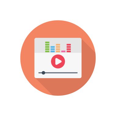 oyuncu çemberi gölge düz simgesi