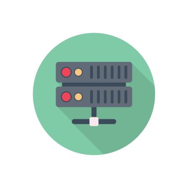 depolama çemberi gölge düz simgesi