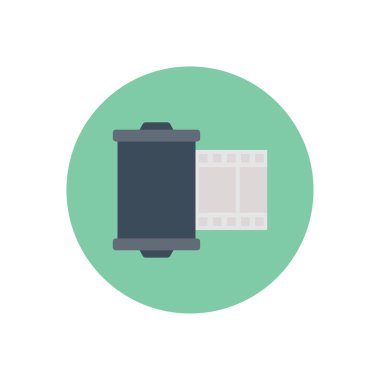 Makara vektör dairesi düz simgesi