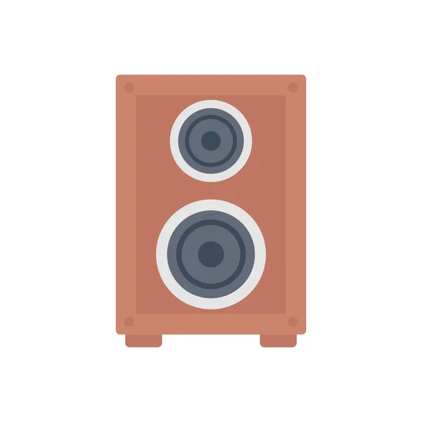 Woofer Vector Icono Color Plano — Vector de stock