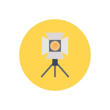 Vurgulama vektör dairesi düz simgesi