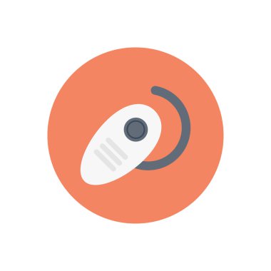 Bluetooth vektör dairesi düz simgesi