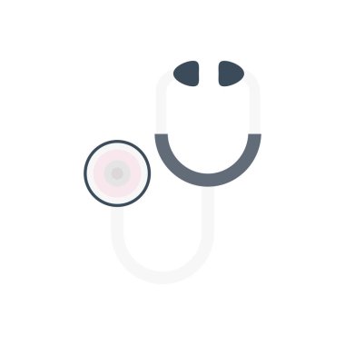 doktor vektörü düz renk simgesi