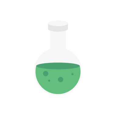 beher vektörü düz renk simgesi