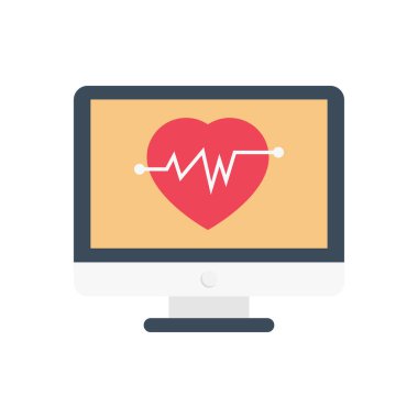 sağlık vektörü düz renk simgesi