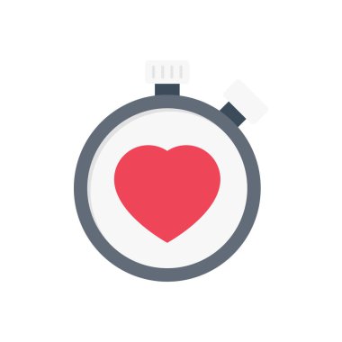 Zamanlayıcı vektörü düz renk simgesi