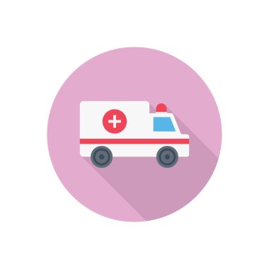 acil halka gölge düz simgesi