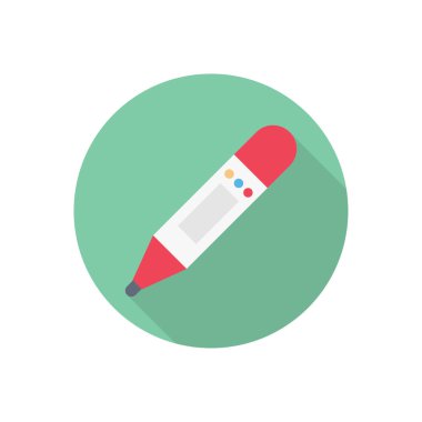 termometre dairesi gölge düz simgesi