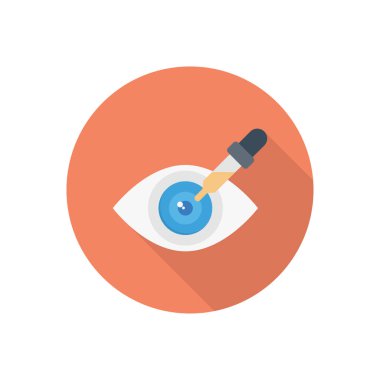 pipette halka gölgesi düz simgesi