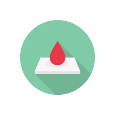 damla halka gölge düz simge