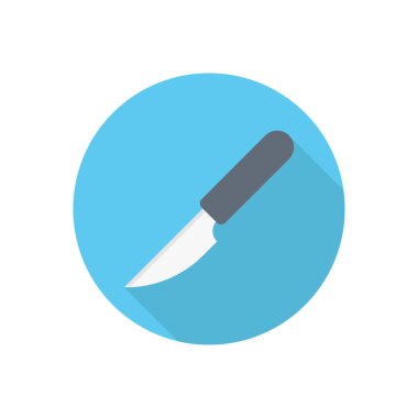 bıçak çemberi düz gölge simgesi