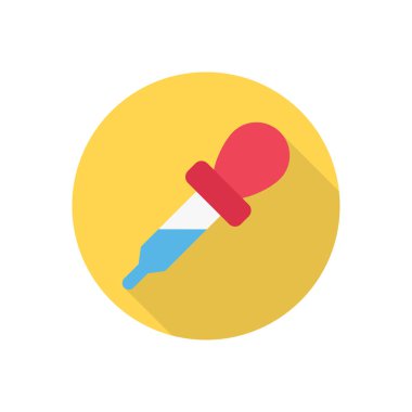 Düşüren daire gölge düz simgesi