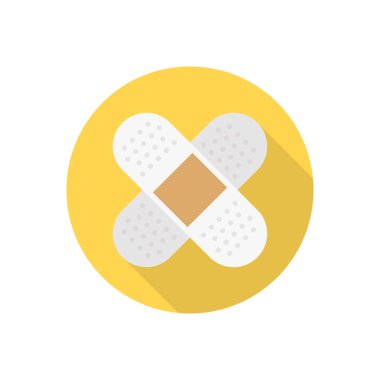 bandaj çemberi düz gölge simgesi