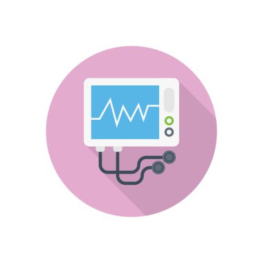 nabız dairesi düz gölge simgesi