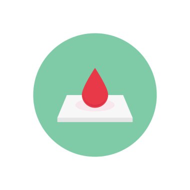 vektör dairesi düz simgesini bırak