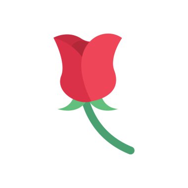 sevgi vektörü düz renk simgesi