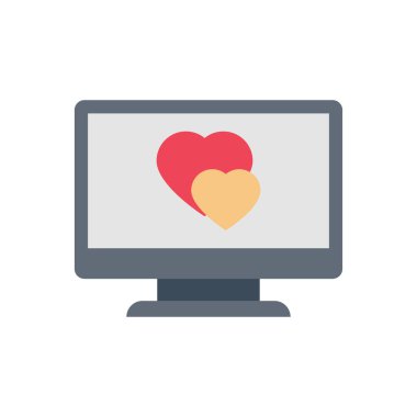 çevrimiçi vektör düz renk simgesi