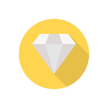 mücevher dairesi düz gölge simgesi