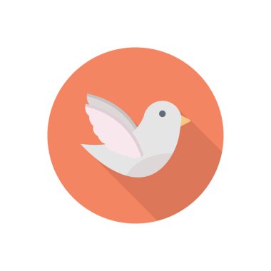 aşk çemberi düz simgesi