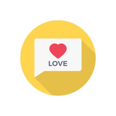 sohbet çemberi gölge düz simgesi