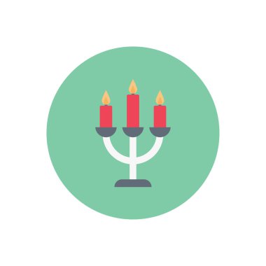 ışık vektör dairesi düz simgesi