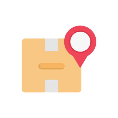 parsel vektör düz renk simgesi