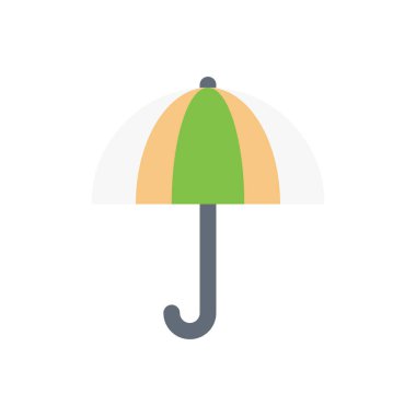 Koruma vektörü düz renk simgesi