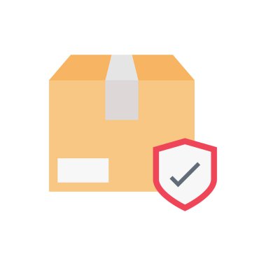 dağıtım vektörü düz renk simgesi