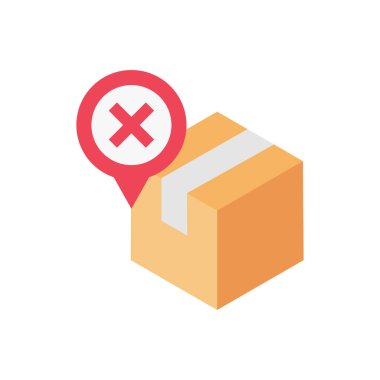 parsel vektör düz renk simgesi