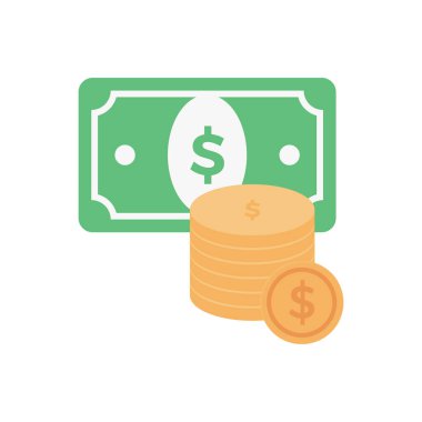 para vektörü düz renk simgesi