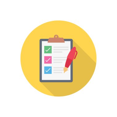 kayıt dairesi düz simgesi