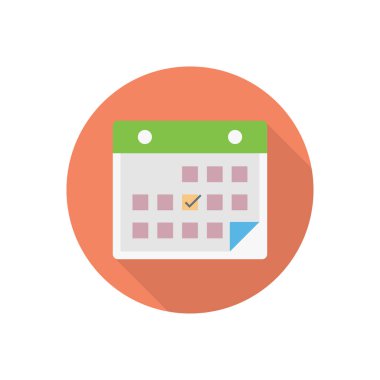 tarih dairesi düz simgesi