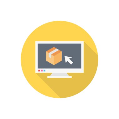 dağıtım çemberi düz simgesi