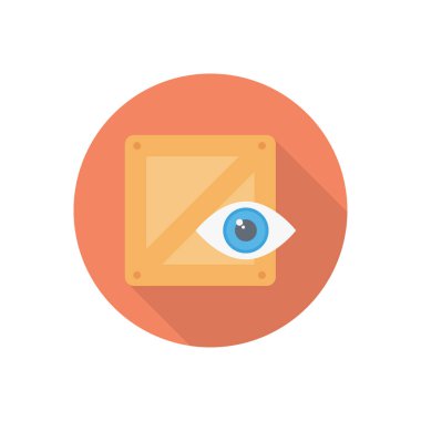 parsel halka gölge düz simgesi