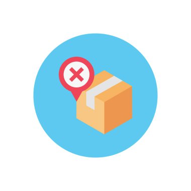 parsel vektör dairesi düz simgesi