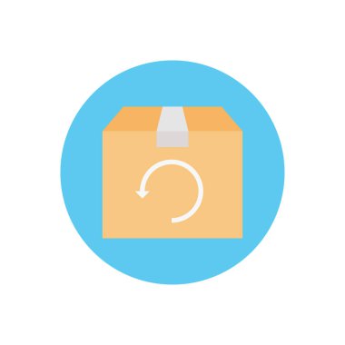 parsel vektör dairesi düz simgesi