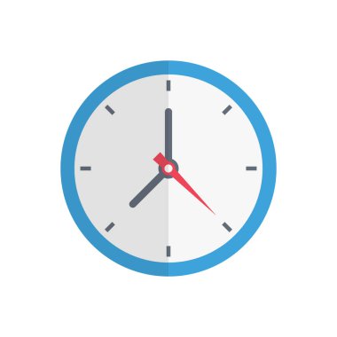 saat vektörü düz renk simgesi