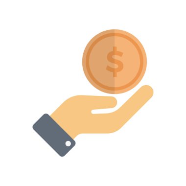 vektör düz renk simgesini bağışla