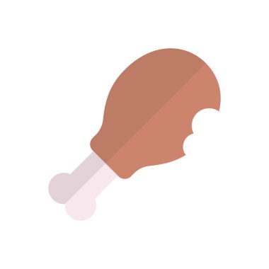 yemek vektörü düz renk simgesi