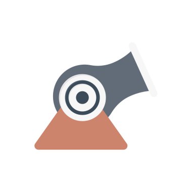 tenet vektör düz renk simgesi